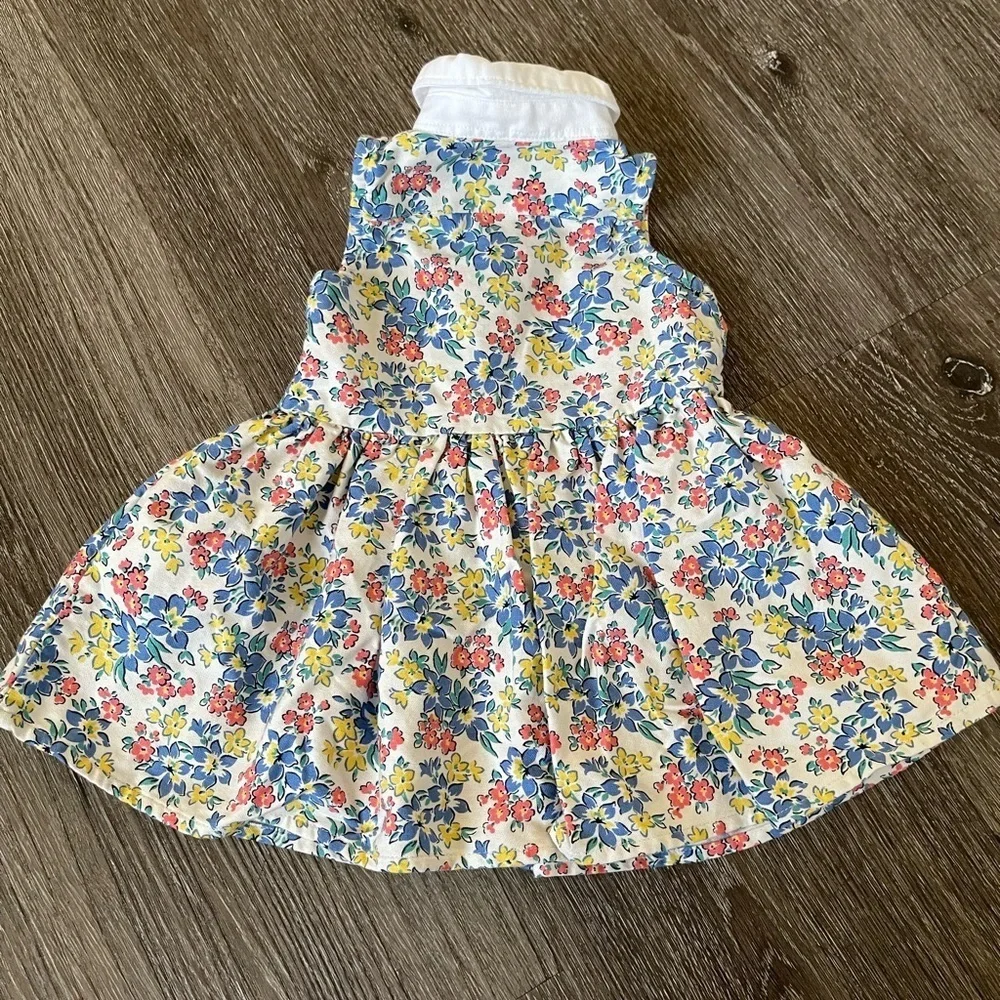 Ralph Lauren Floral Baby Dress with White Collar